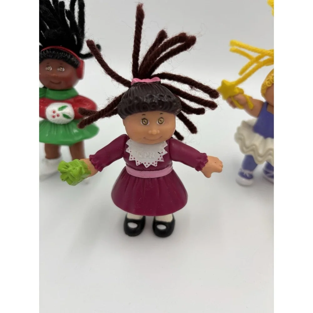 VTG McDonalds Cabbage Patch Kids  Figures – Set of 5 Holiday, Pajamas, Ballerina